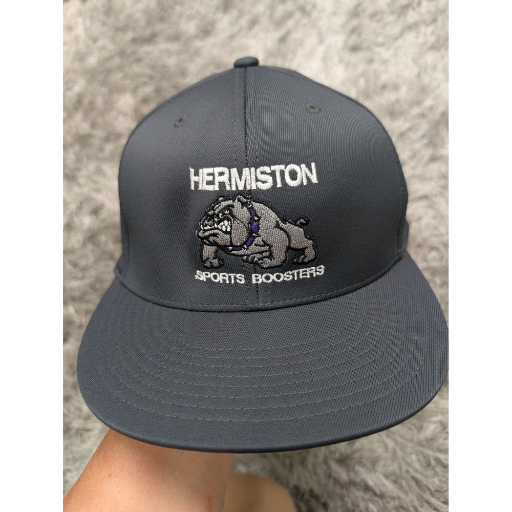 Sport-Tek Hermiston Sports Boosters‎ Flexfit Hat Gray L/XL Golf Tournament 26